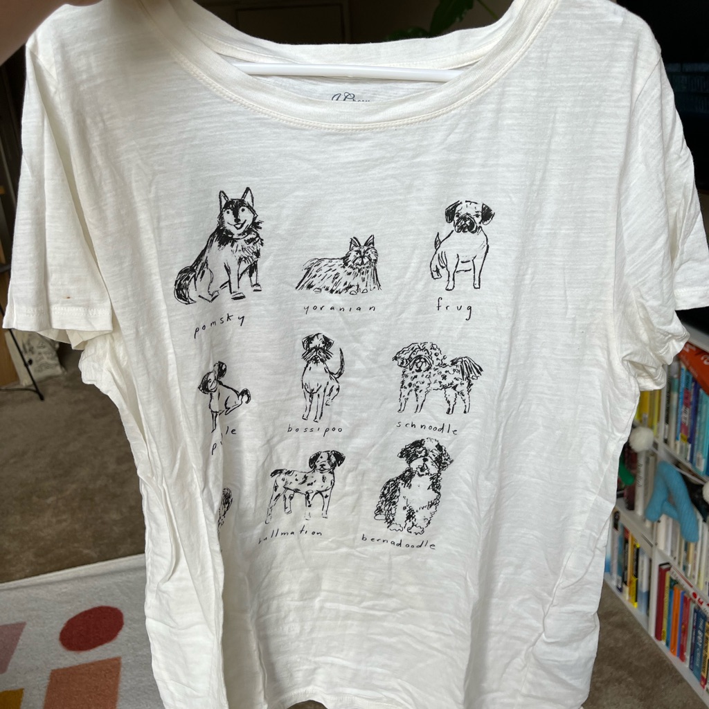 J. Crew Dogs Of The World Tee